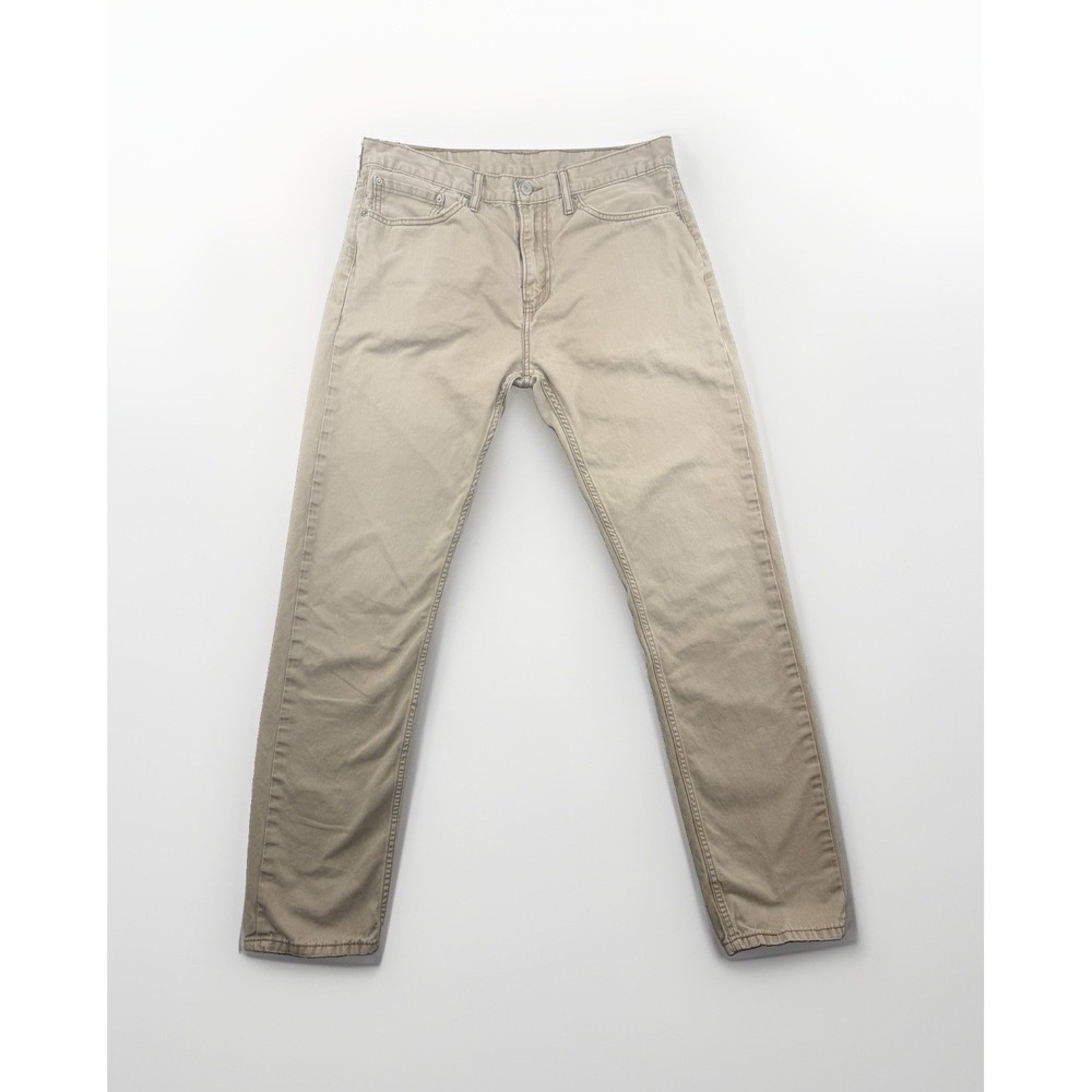 Levi's 508 Jeans Mens 34x34 Khaki Tan Pants Zip Fly Cotton (34x32 Measured)